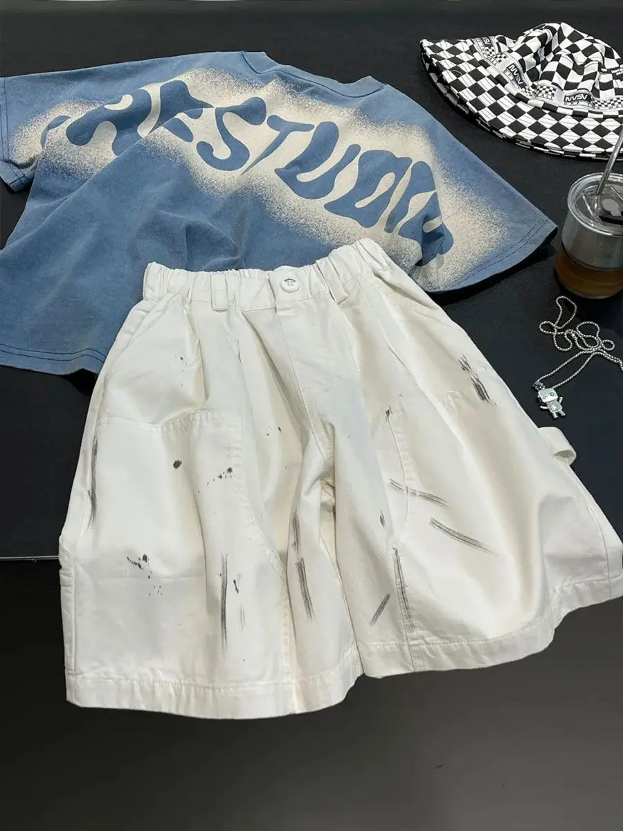 Boys Blue Batwing Sleeve T-Shirt Short Sleeve — feature 10