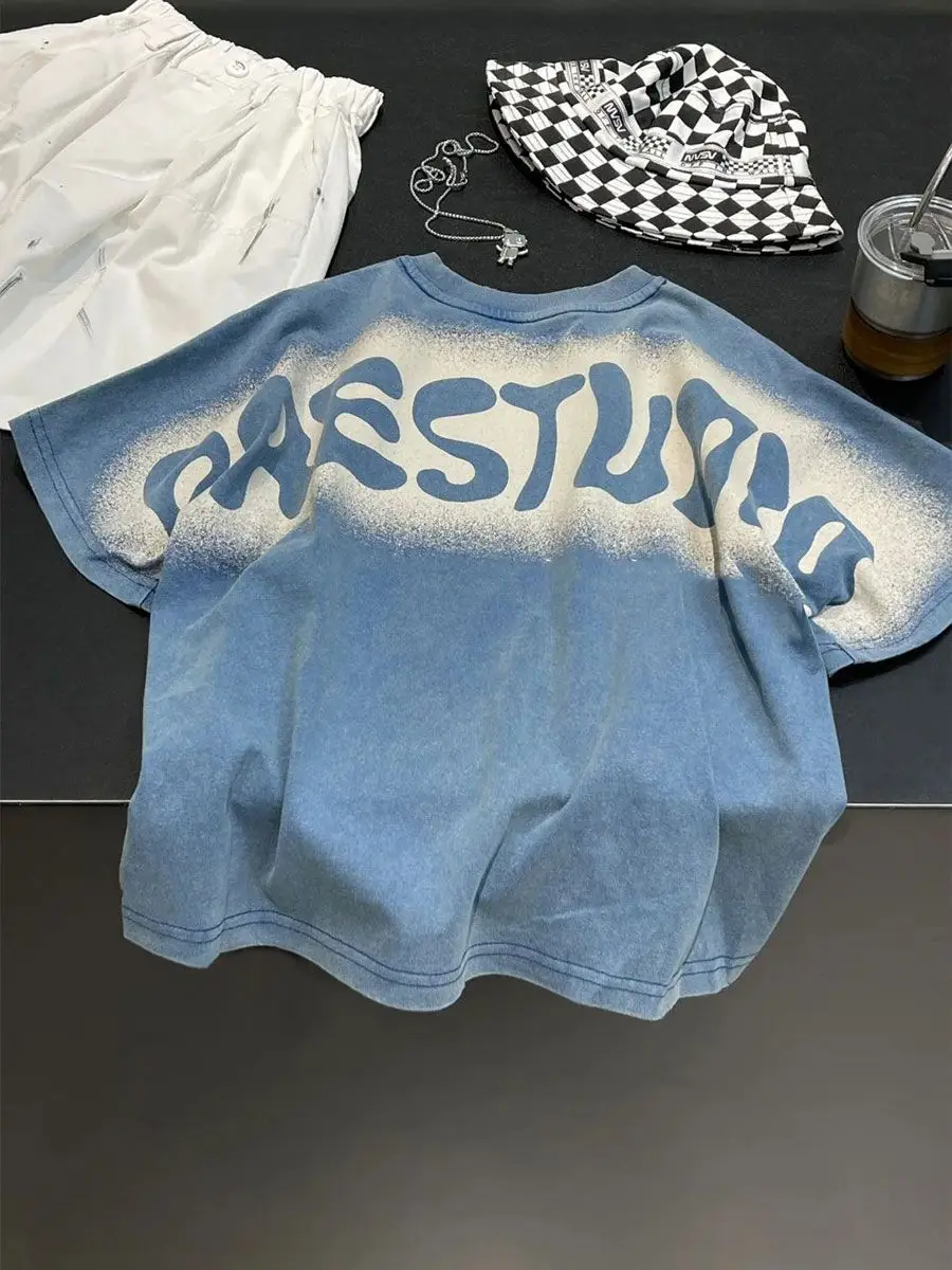 Boys Blue Batwing Sleeve T-Shirt Short Sleeve — feature 8