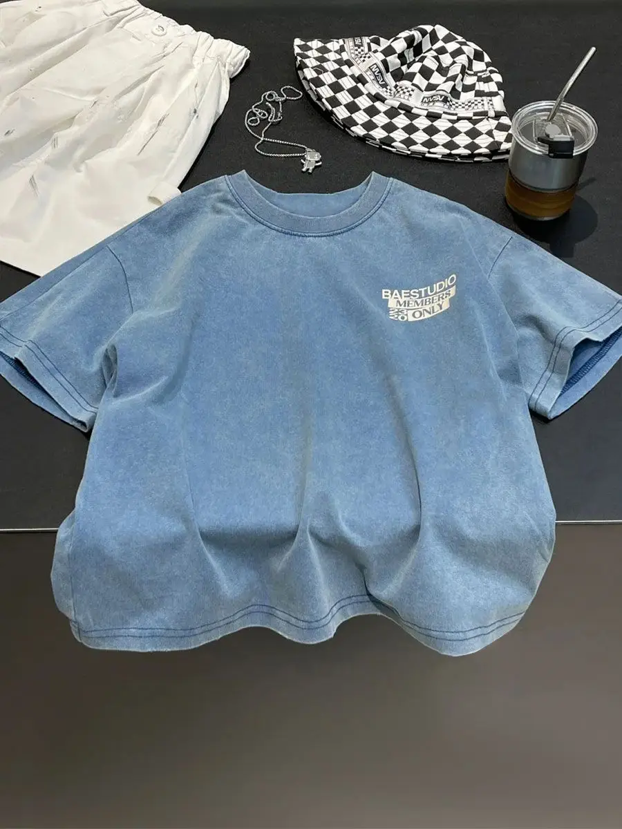 Boys Blue Batwing Sleeve T-Shirt Short Sleeve — feature 9