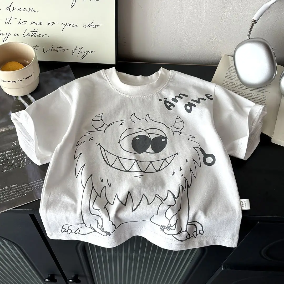 Boys Kids Short Sleeve T-Shirt 2025 Cotton Casual — feature 3