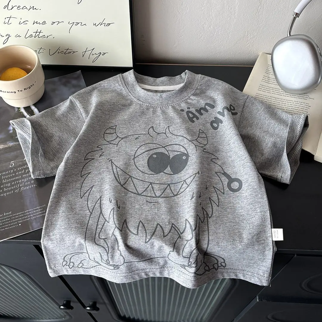 Boys Kids Short Sleeve T-Shirt 2025 Cotton Casual — feature 4