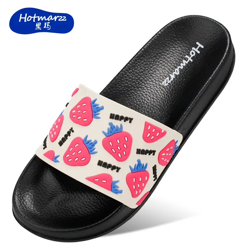 Hotmarzz Blackma Women's Bathroom Home Slippers Cute Non-Slip Bath Slippers Pvc Outerwear Shopping Slippers - Image 3