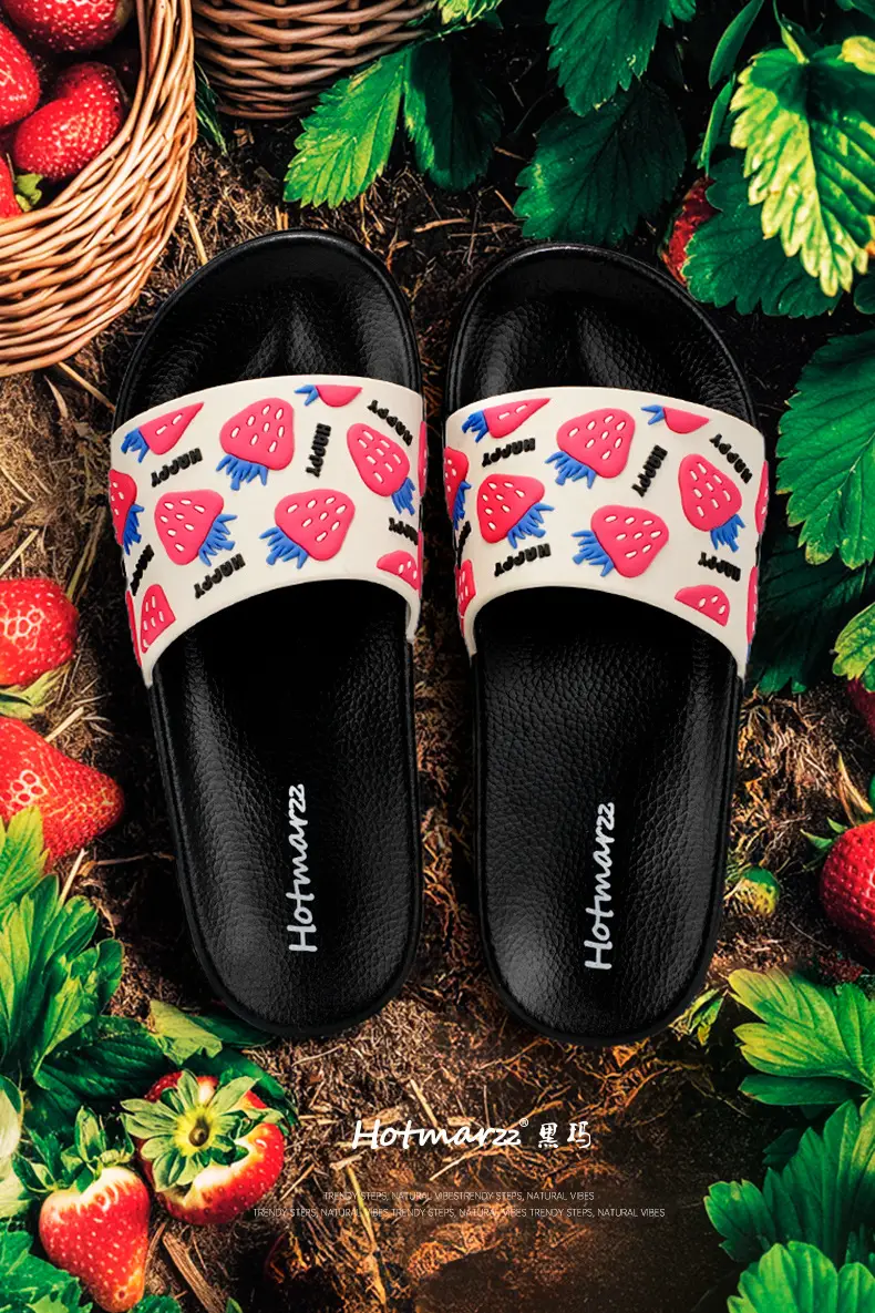 Hotmarzz Blackma Women's Bathroom Home Slippers Cute Non-Slip Bath Slippers Pvc Outerwear Shopping Slippers — feature 1