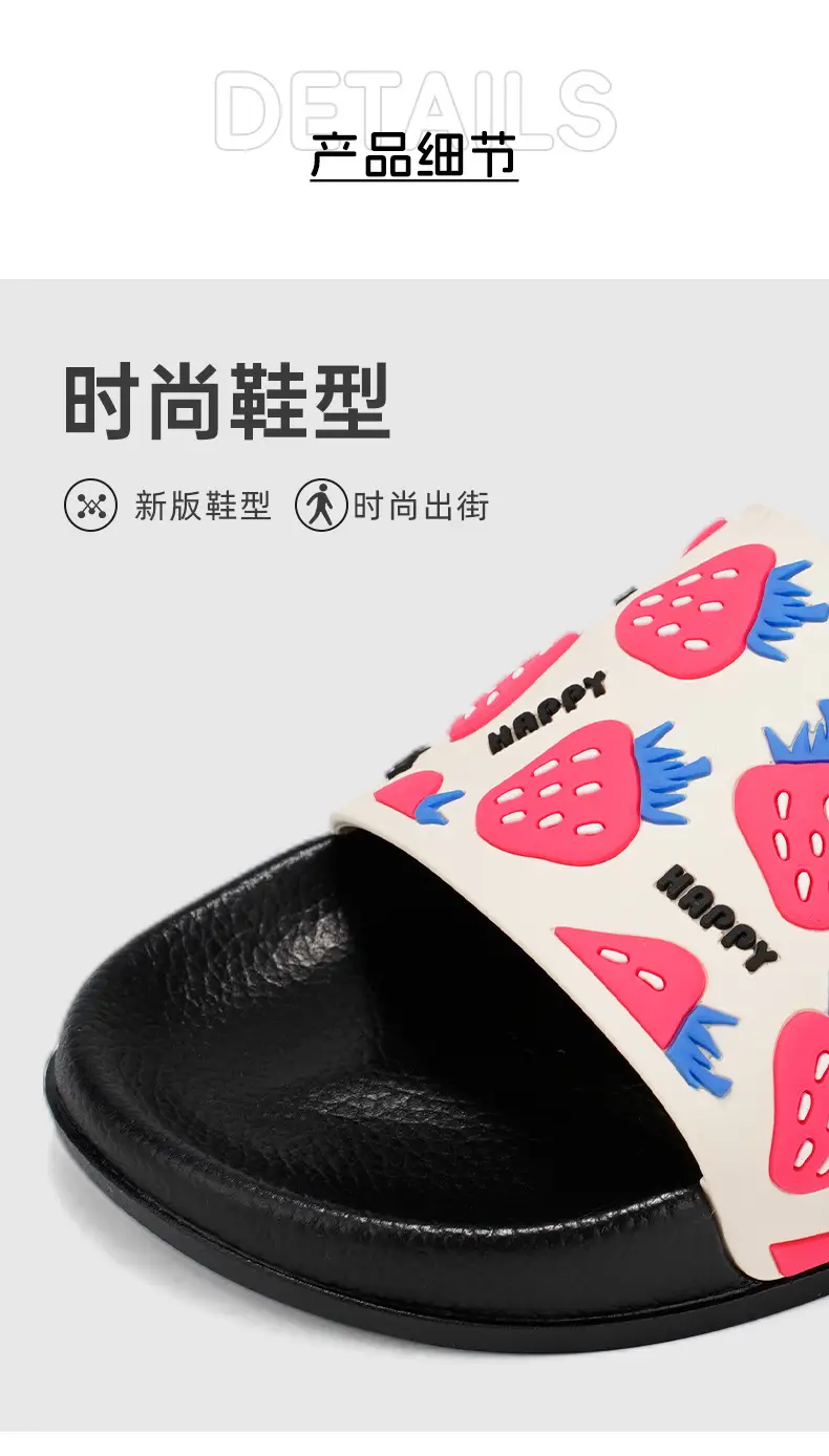 Hotmarzz Blackma Women's Bathroom Home Slippers Cute Non-Slip Bath Slippers Pvc Outerwear Shopping Slippers — feature 4