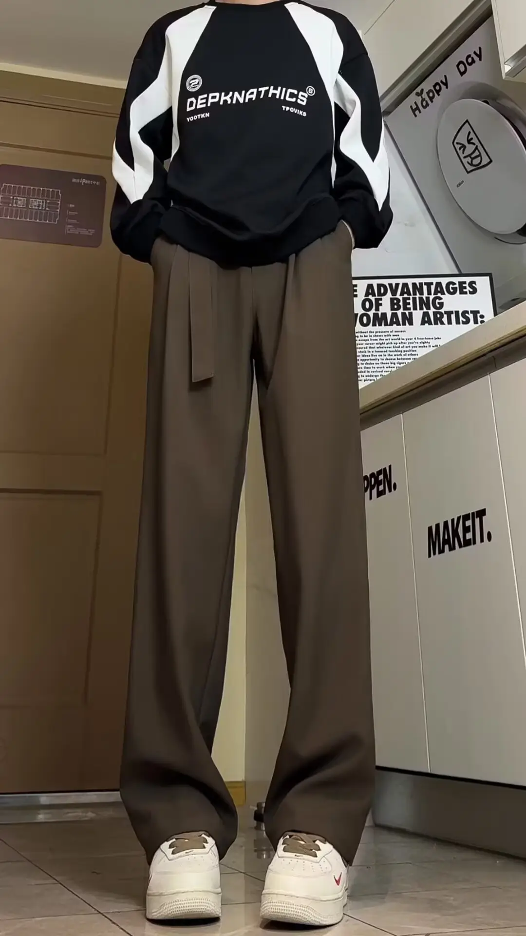Black Ice Silk Belted Pants for Men — feature 4