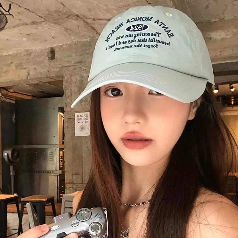 Women Baseball Cap with Duck Tongue Design Light Grey - Image 7