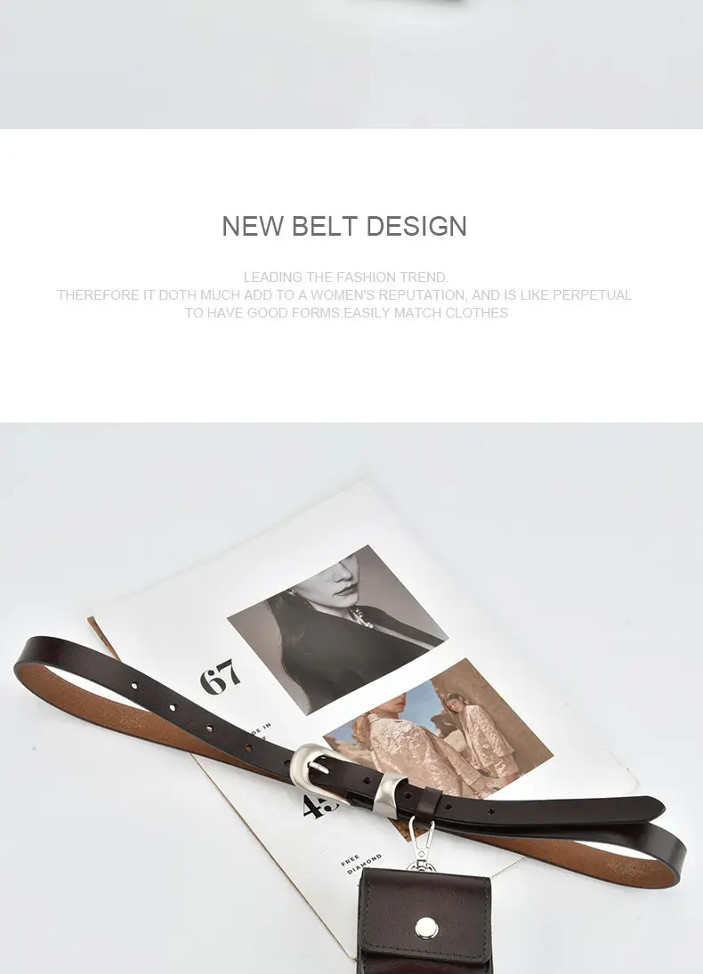 Black Genuine Leather Mini Belt Bag for Women — feature 12