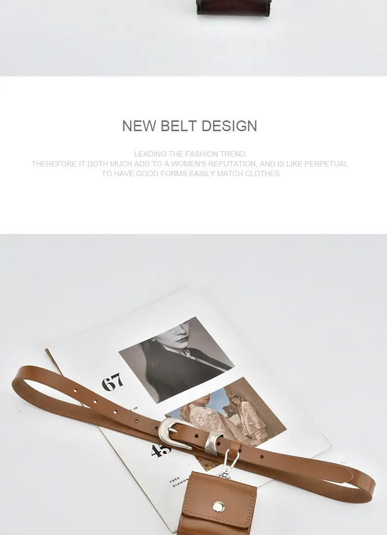 Black Genuine Leather Mini Belt Bag for Women — feature 13