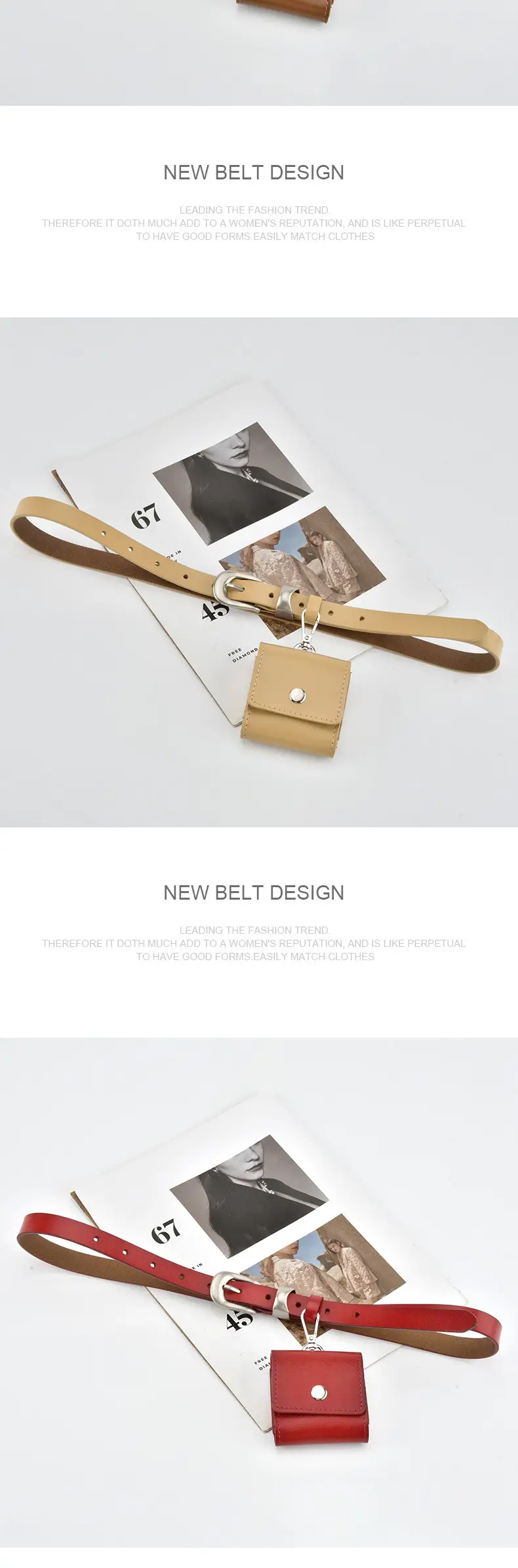 Black Genuine Leather Mini Belt Bag for Women — feature 14