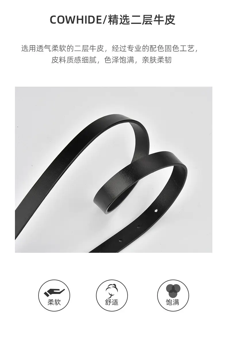 Black Genuine Leather Mini Belt Bag for Women — feature 5