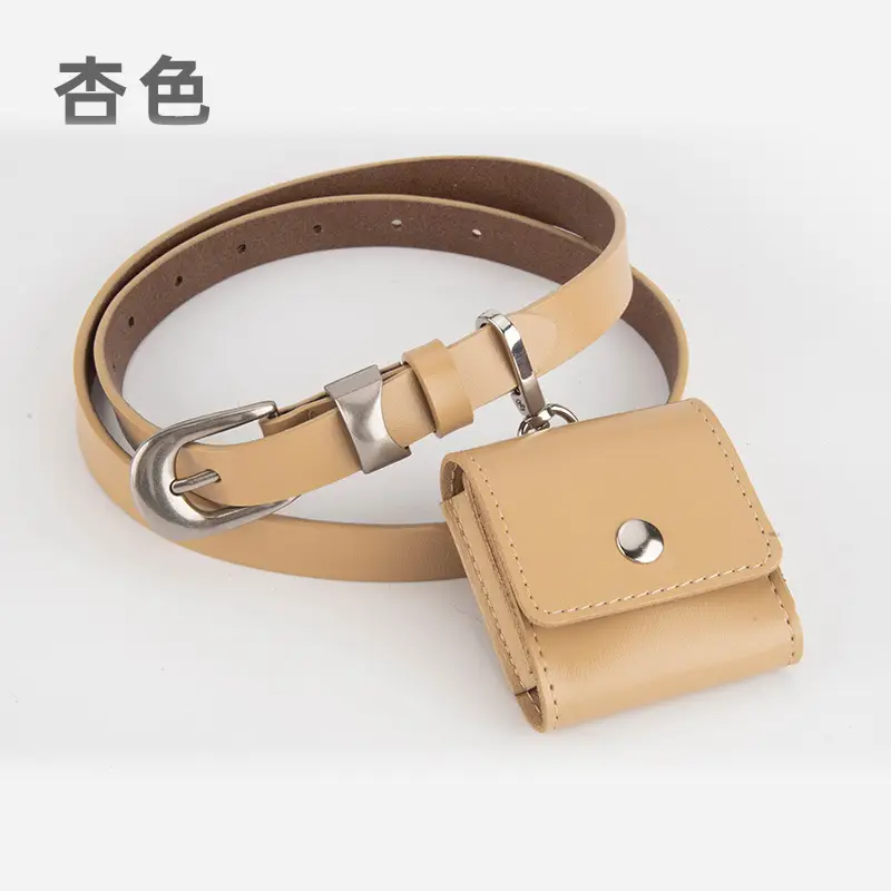 Black Genuine Leather Mini Belt Bag for Women - Image 5