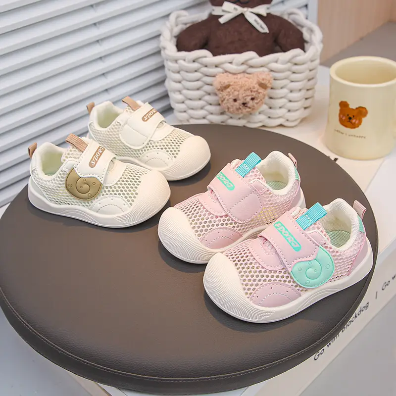 2025 Spring and Summer New Baby Boy Toddler Shoes Non-Slip Toddler Spring Soft Sole Breathable Baby Girl Mesh Shoes Baby Shoes - Image 3