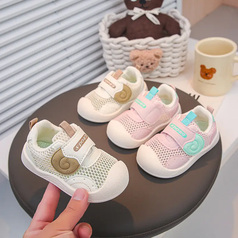 2025 Spring and Summer New Baby Boy Toddler Shoes Non-Slip Toddler Spring Soft Sole Breathable Baby Girl Mesh Shoes Baby Shoes - Image 4