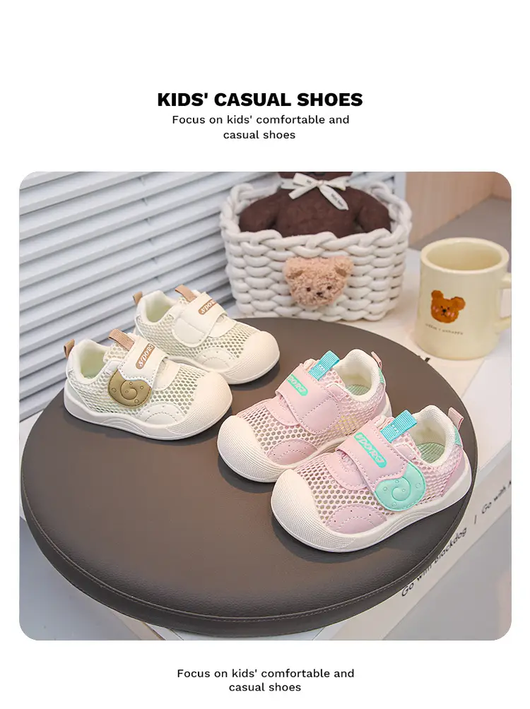 2025 Spring and Summer New Baby Boy Toddler Shoes Non-Slip Toddler Spring Soft Sole Breathable Baby Girl Mesh Shoes Baby Shoes — feature 1