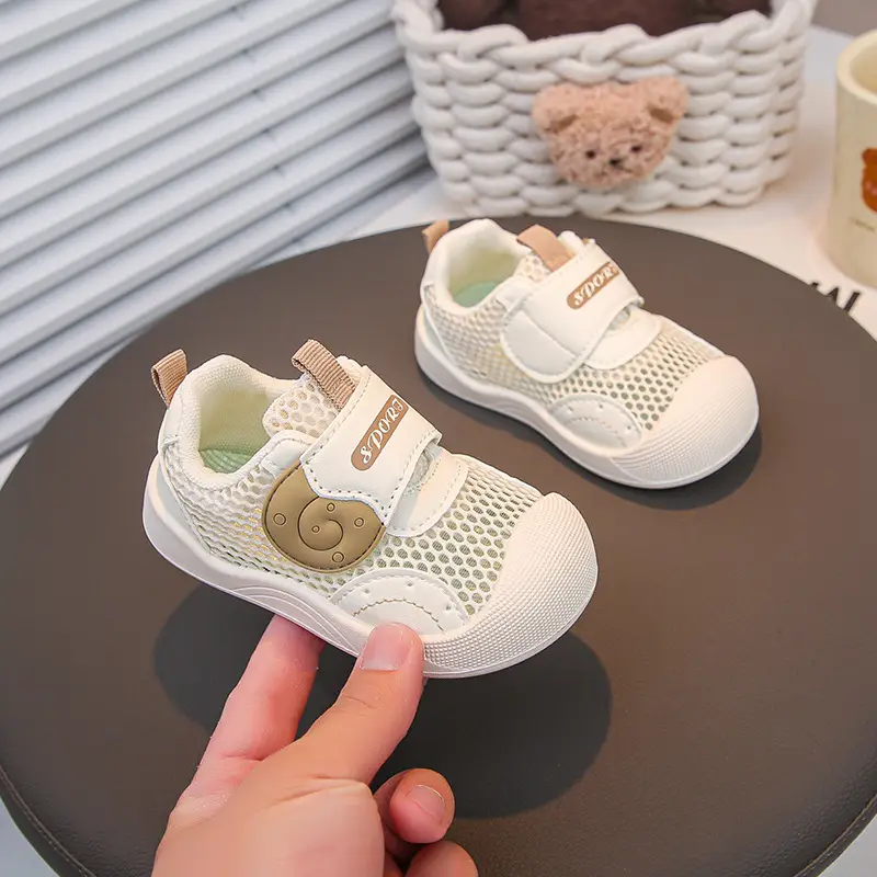 2025 Spring and Summer New Baby Boy Toddler Shoes Non-Slip Toddler Spring Soft Sole Breathable Baby Girl Mesh Shoes Baby Shoes