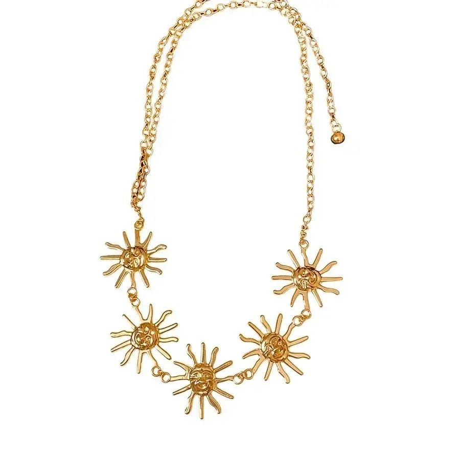 Black Sunflower Waist Belt with Chain for Women — feature 7