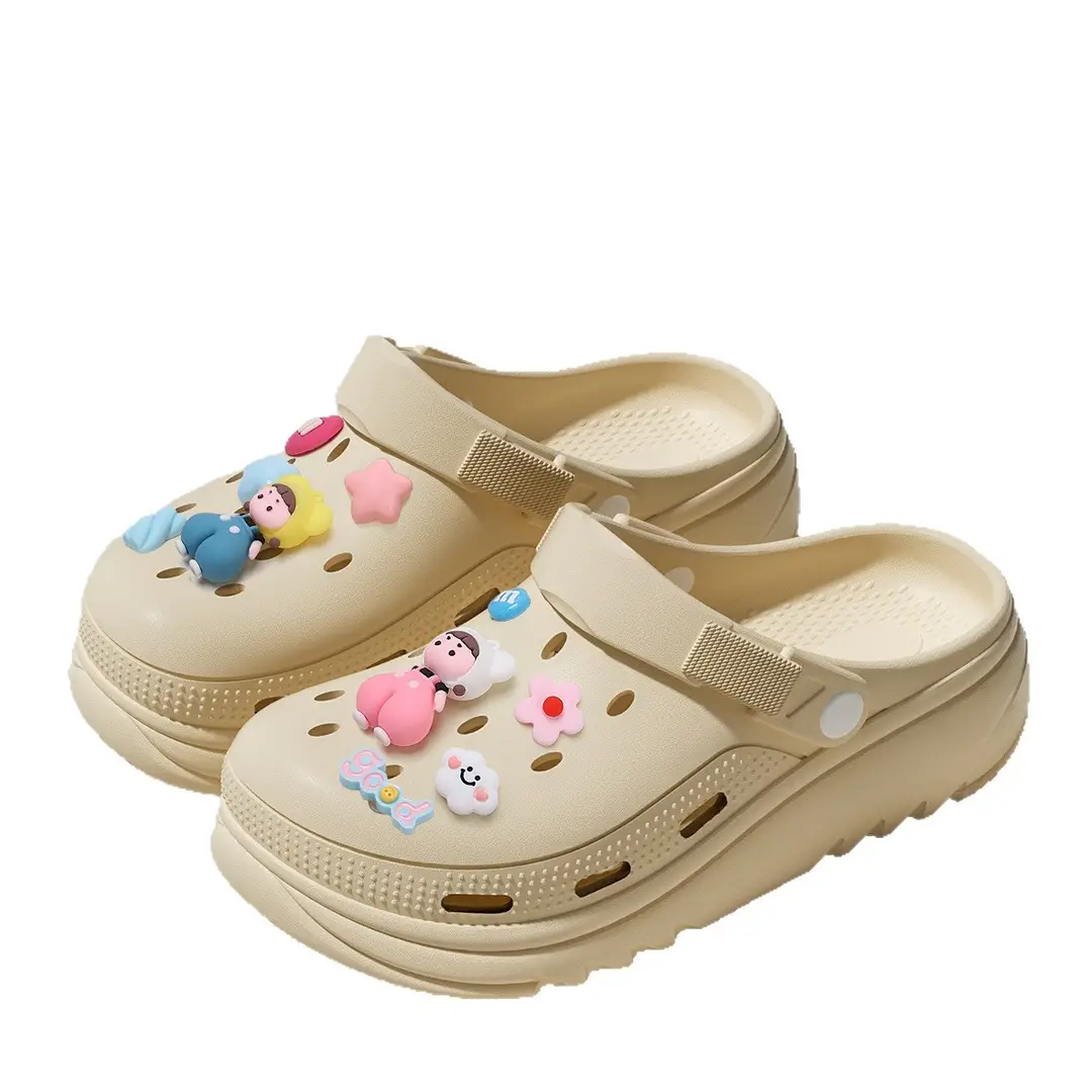 Summer Eva Clogs for Women, Cloud-Shaped, Non-Slip, Odor-Resistant, Thick-Soled, Height-Increasing, Comfortable Beach Shoes for Women, Wholesale - Image 34