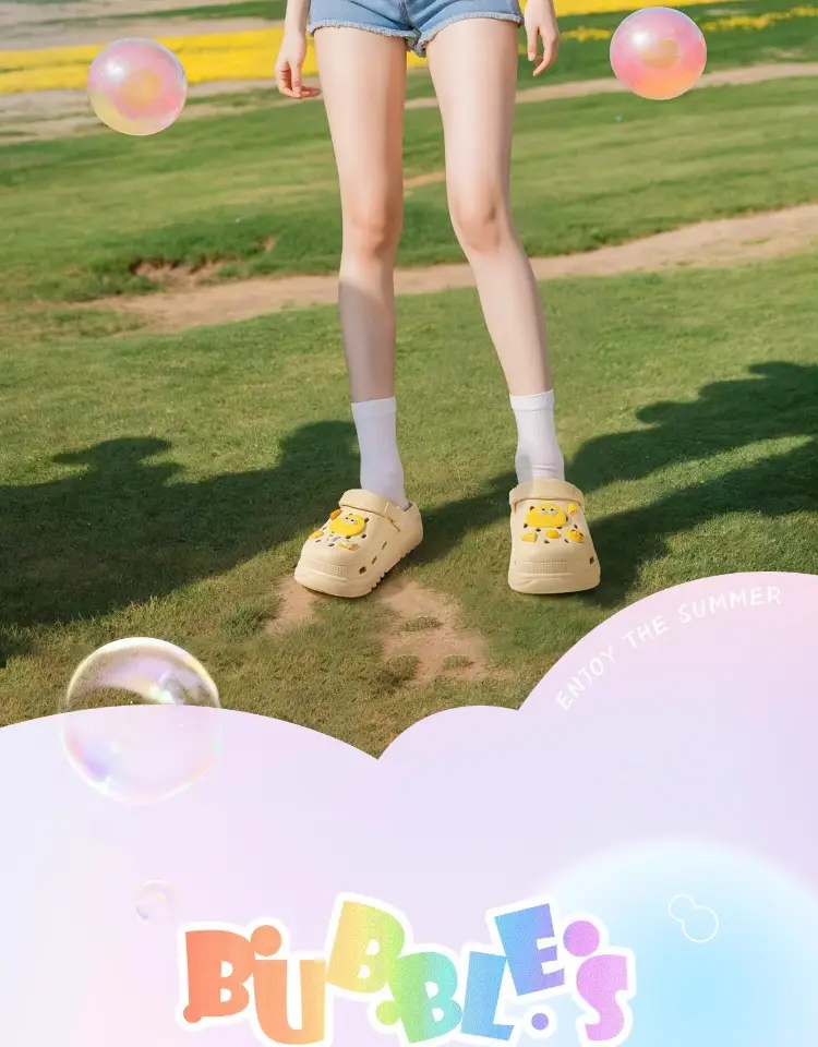 Summer Eva Clogs for Women, Cloud-Shaped, Non-Slip, Odor-Resistant, Thick-Soled, Height-Increasing, Comfortable Beach Shoes for Women, Wholesale — feature 8