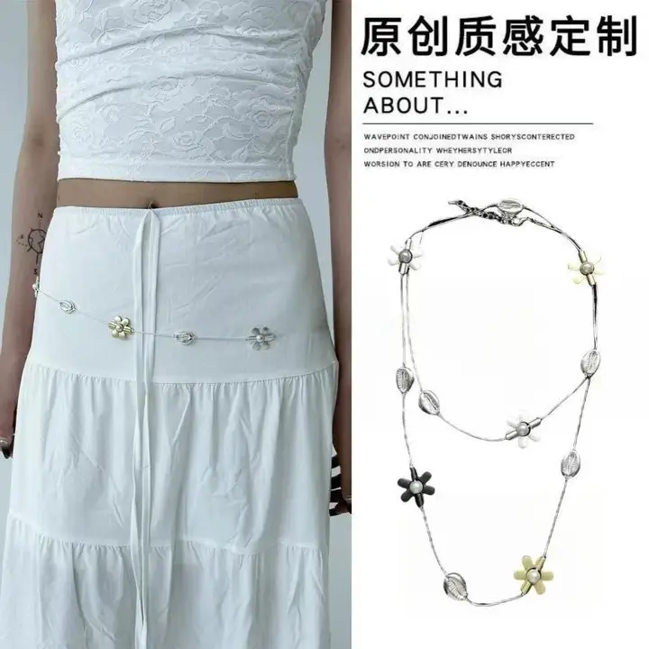 Metal Butterfly Necklace with Wooden Beads & Heart Design — feature 10