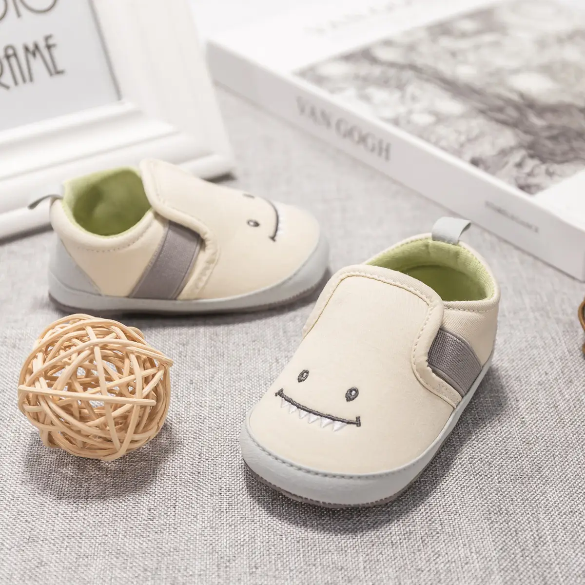 Baby Boy Cartoon Slip-On Shoes 0-1Yr — feature 10