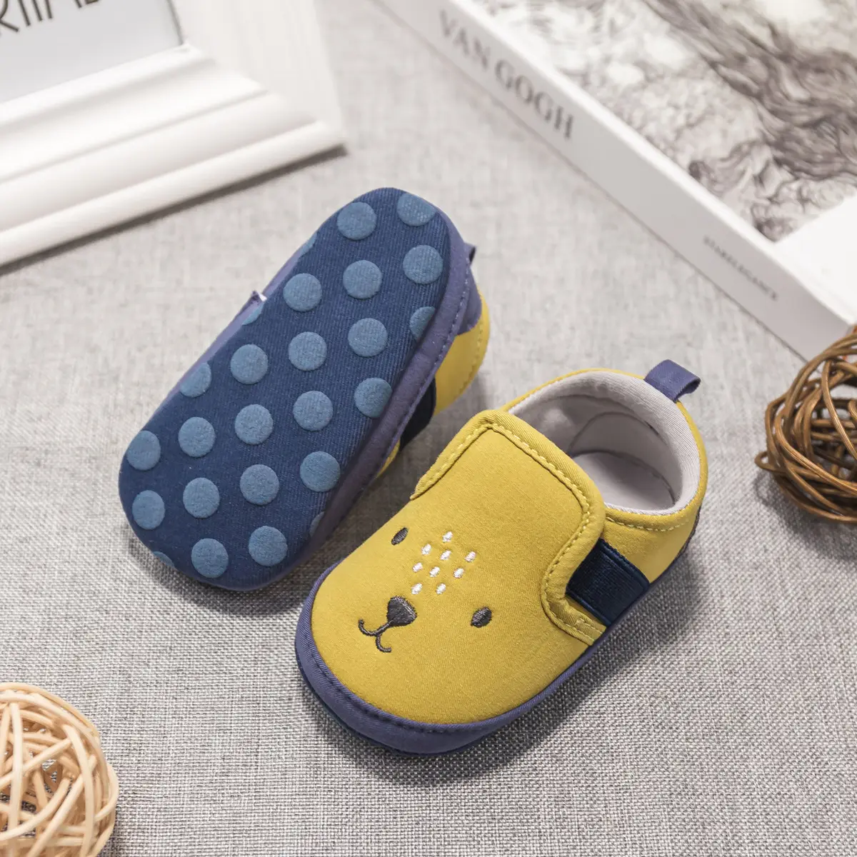 Baby Boy Cartoon Slip-On Shoes 0-1Yr — feature 15