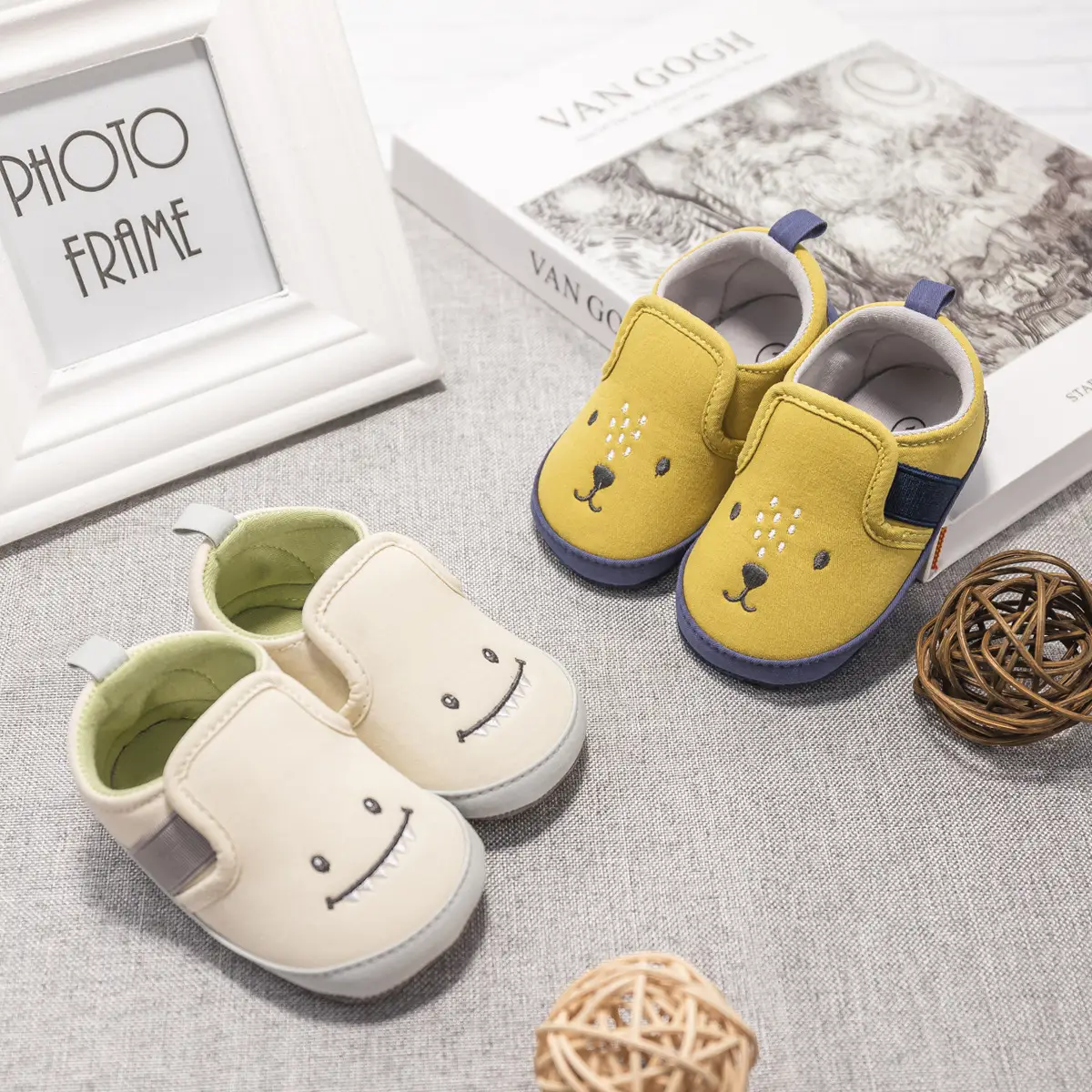 Baby Boy Cartoon Slip-On Shoes 0-1Yr — feature 4