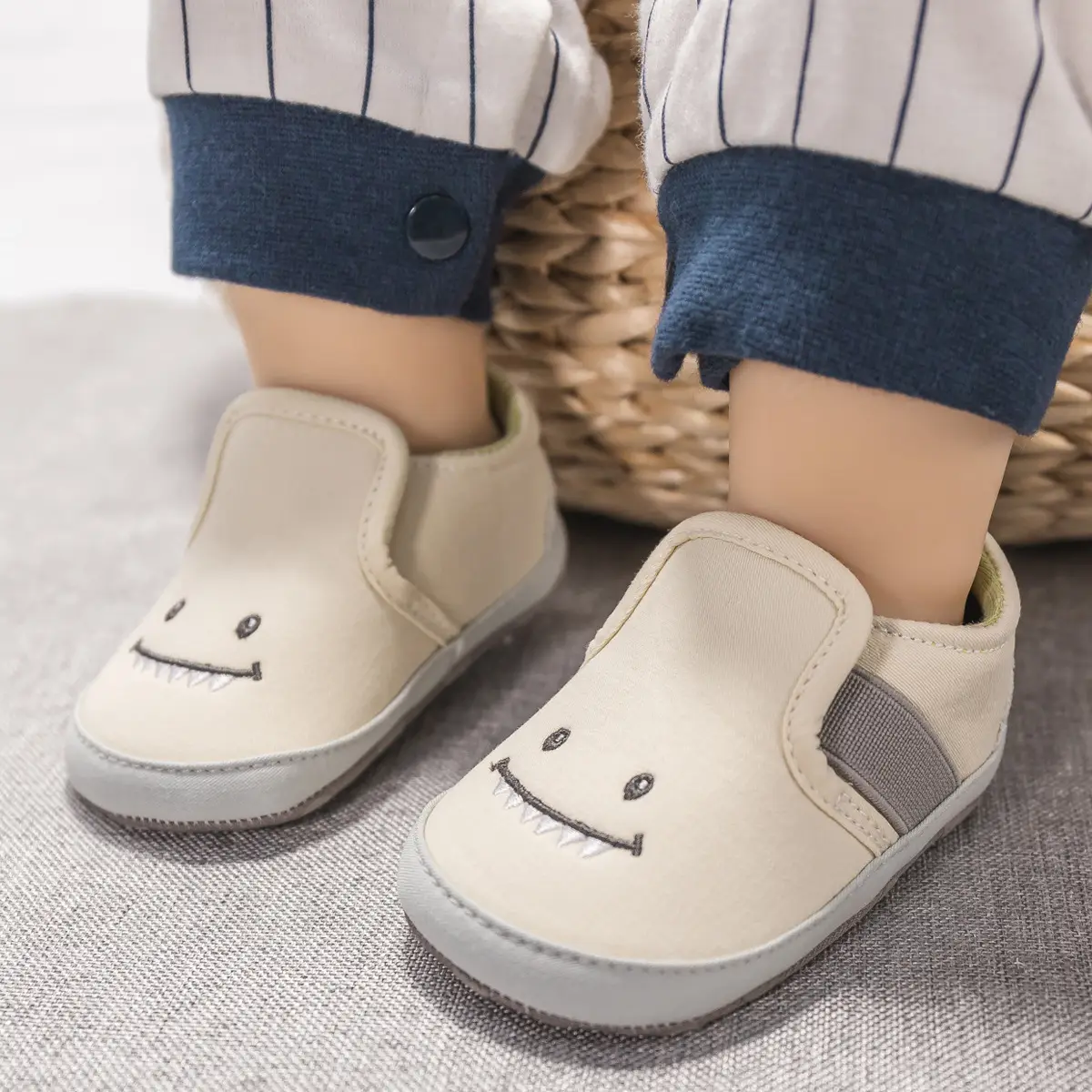 Baby Boy Cartoon Slip-On Shoes 0-1Yr — feature 5