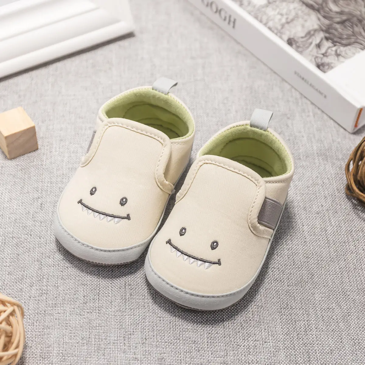 Baby Boy Cartoon Slip-On Shoes 0-1Yr — feature 6