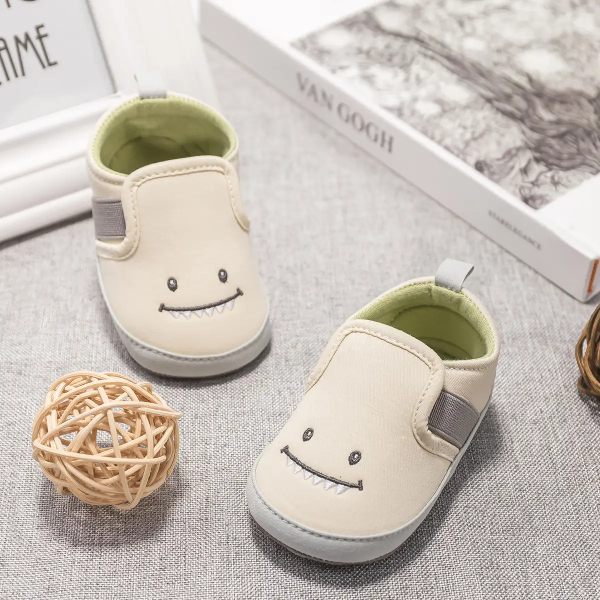 Baby Boy Cartoon Slip-On Shoes 0-1Yr — feature 9