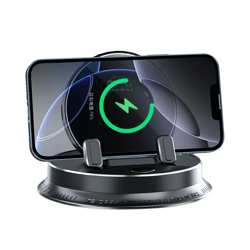 360° Anti-Shake Car Phone Holder with Built-In Battery - Image 12