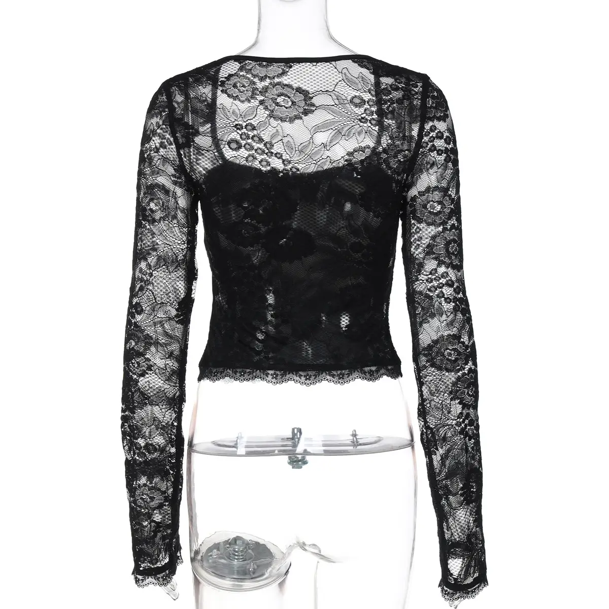 Maroon Lace Long Sleeve Top for Women 2025 — feature 36