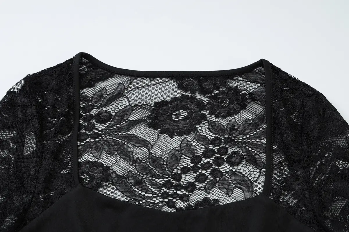 Maroon Lace Long Sleeve Top for Women 2025 — feature 37