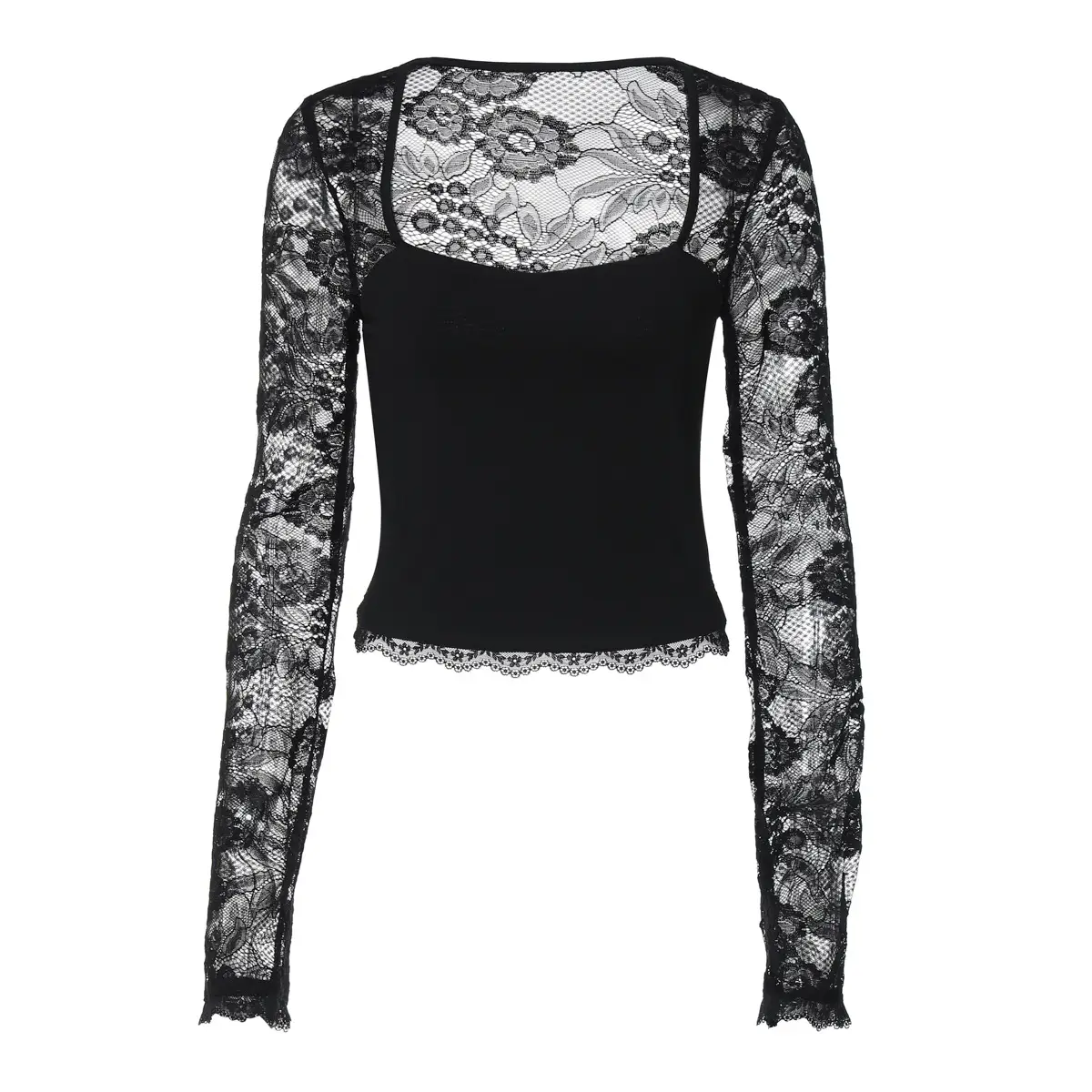 Maroon Lace Long Sleeve Top for Women 2025 — feature 45