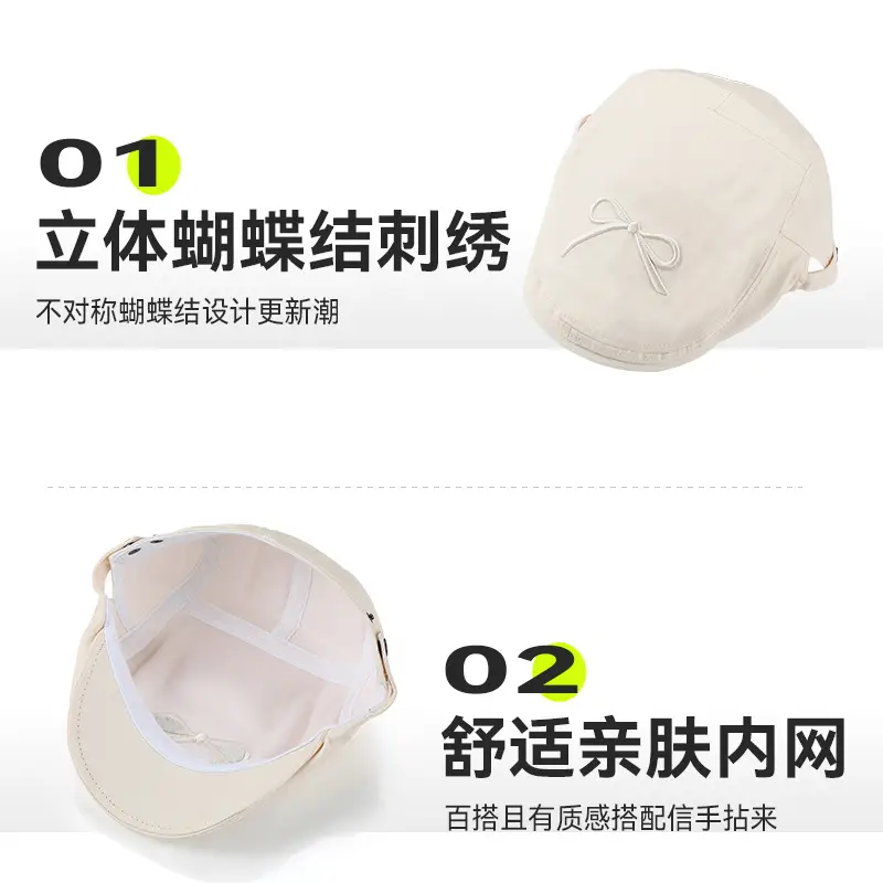 2025 Korean Ins Bow Forward Hat for Girls - Image 6