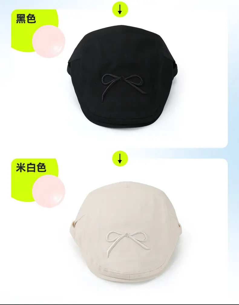 2025 Korean Ins Bow Forward Hat for Girls — feature 8