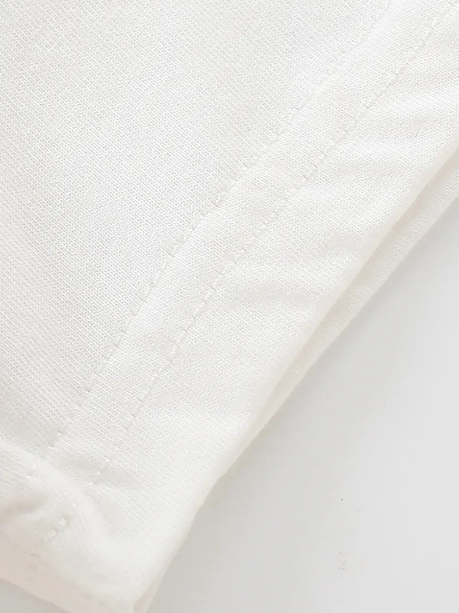 White Pure Cotton Short Sleeve T-Shirt for Boys