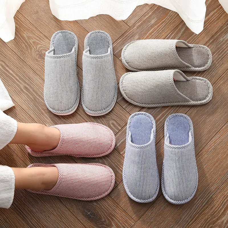 Cotton Slippers with Thick Soles for Women, Autumn and Winter Indoor Warm Home Shoes, Couple Slippers, Men's Winter Shoes, Home Leisure Shoes - Image 8