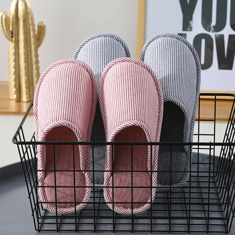 Cotton Slippers with Thick Soles for Women, Autumn and Winter Indoor Warm Home Shoes, Couple Slippers, Men's Winter Shoes, Home Leisure Shoes - Image 9