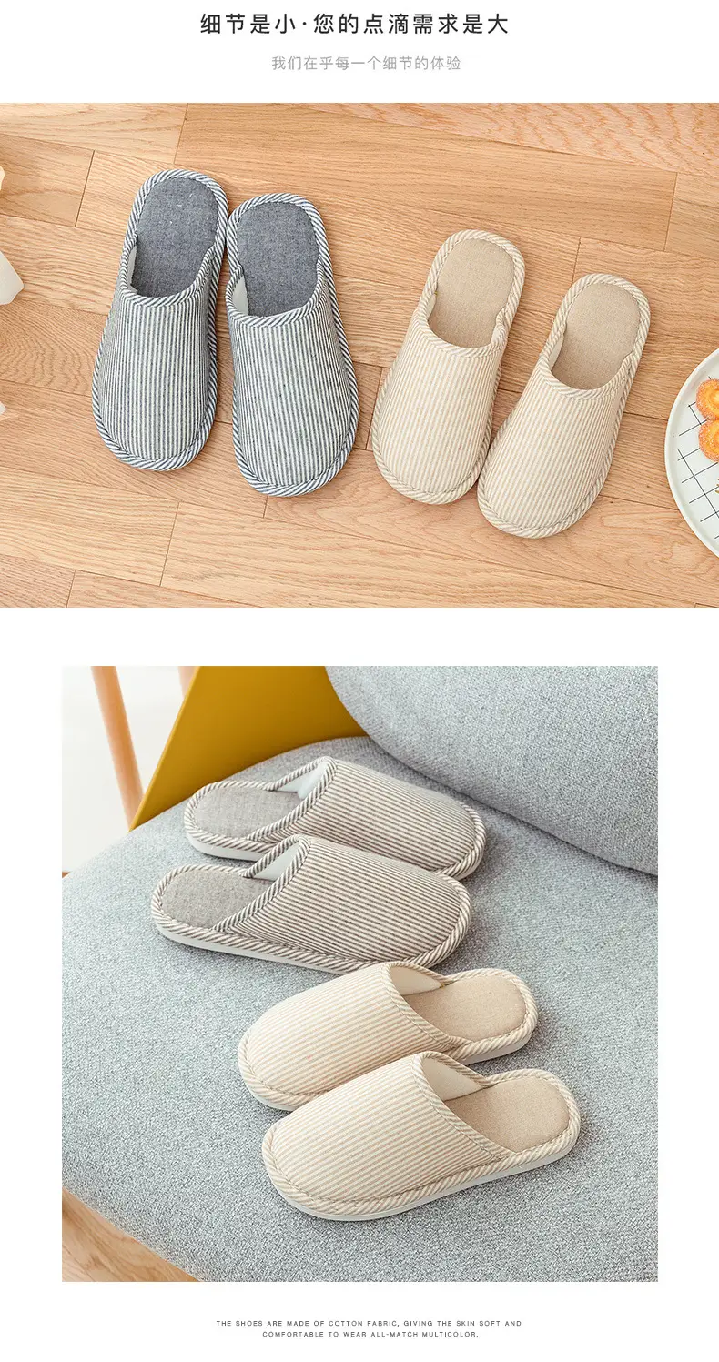 Cotton Slippers with Thick Soles for Women, Autumn and Winter Indoor Warm Home Shoes, Couple Slippers, Men's Winter Shoes, Home Leisure Shoes — feature 10