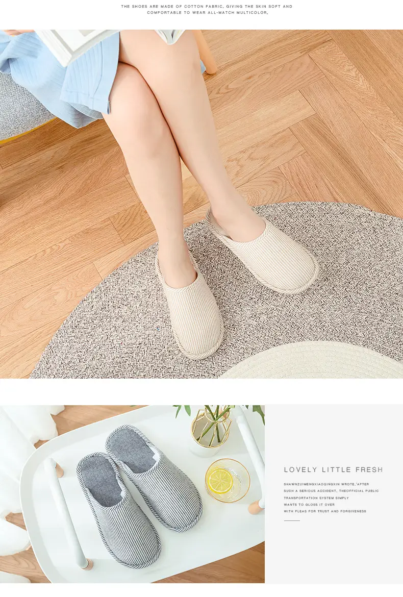 Cotton Slippers with Thick Soles for Women, Autumn and Winter Indoor Warm Home Shoes, Couple Slippers, Men's Winter Shoes, Home Leisure Shoes — feature 13