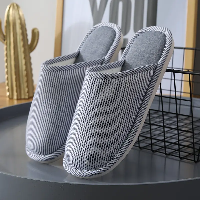 Cotton Slippers with Thick Soles for Women, Autumn and Winter Indoor Warm Home Shoes, Couple Slippers, Men's Winter Shoes, Home Leisure Shoes - Image 5