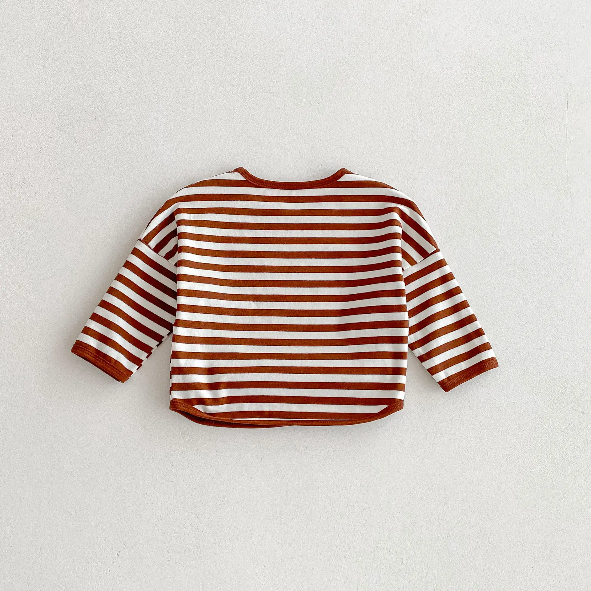 Children Striped T-Shirt Boys Girls Off Shoulder Spring Autumn — feature 27