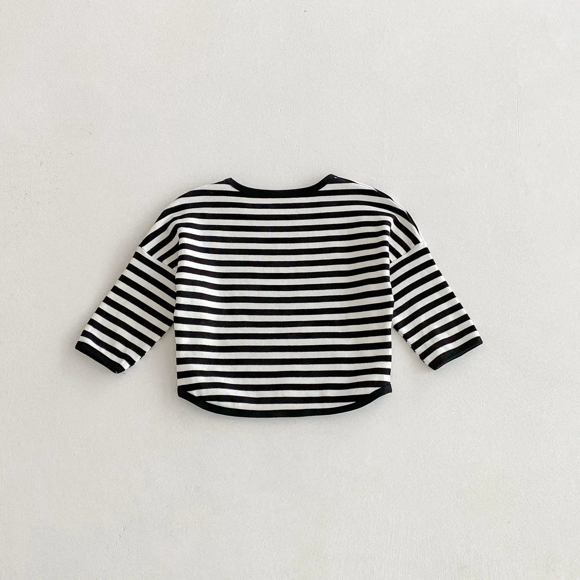 Children Striped T-Shirt Boys Girls Off Shoulder Spring Autumn — feature 31