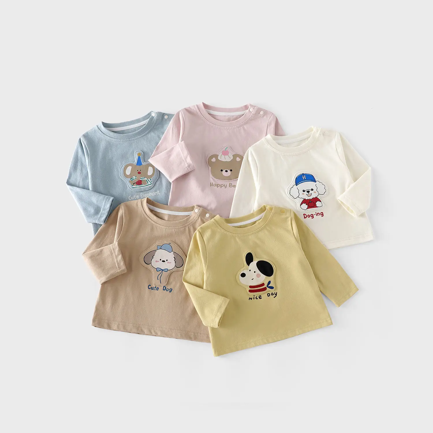 Girls Pink Cartoon Bear T-Shirt 2025 Autumn - Image 8