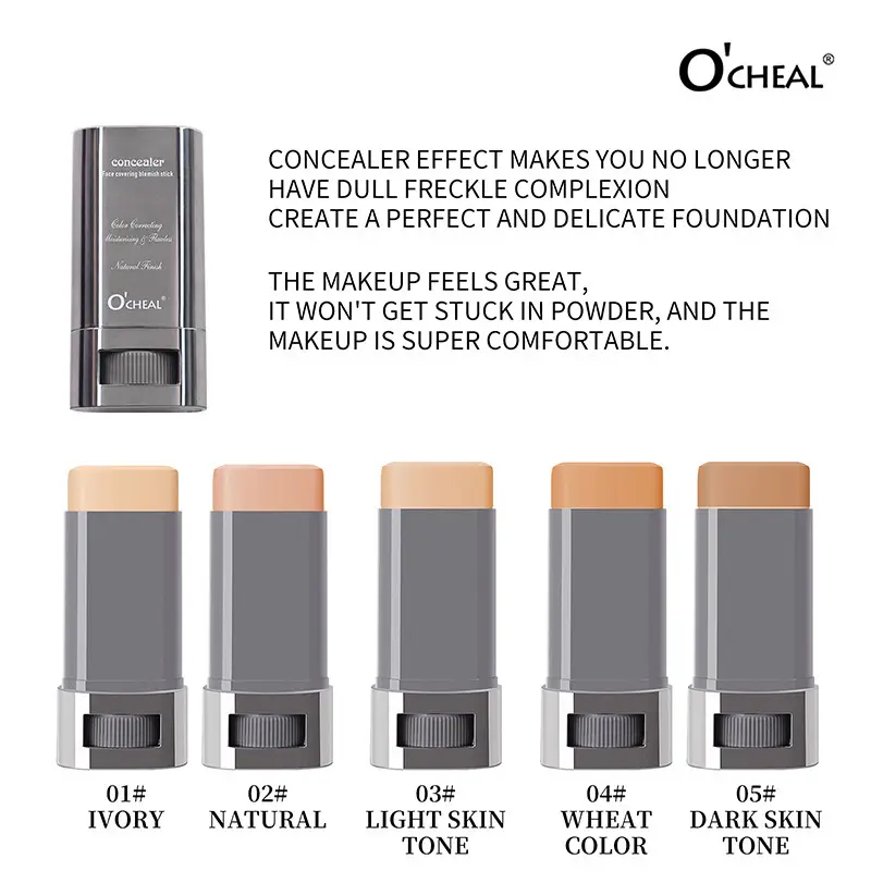 Ocheal Cross-Border Concealer Foundation Stick Cream Liquid Concealer Acne Marks Dark Circles Tattoo Foundation - Image 9