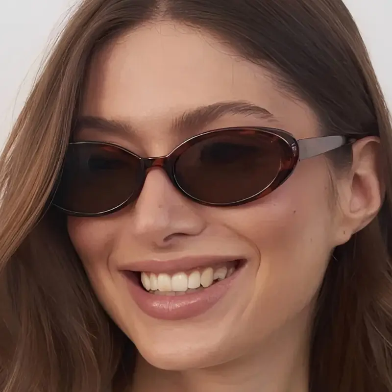 Retro Oval Sunglasses Black Cross-Border Summer Outdoor — feature 1