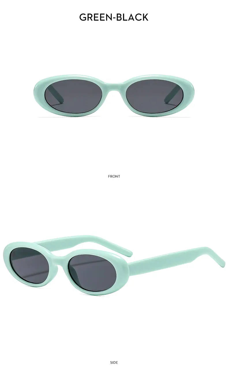 Retro Oval Sunglasses Black Cross-Border Summer Outdoor — feature 15