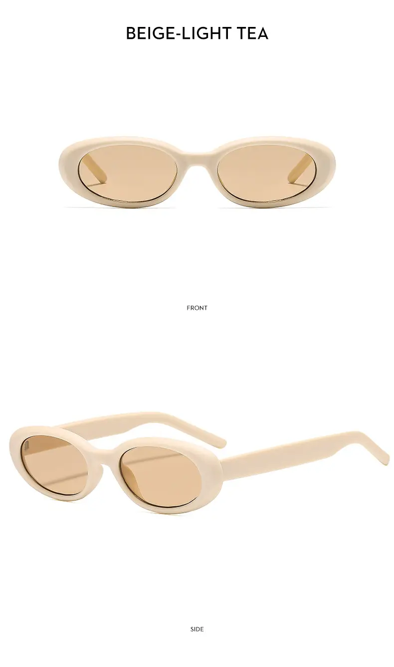 Retro Oval Sunglasses Black Cross-Border Summer Outdoor — feature 17