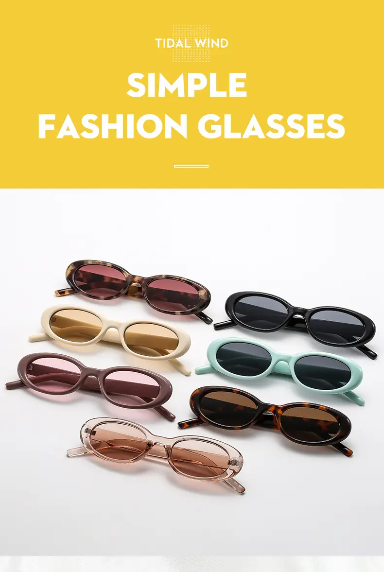 Retro Oval Sunglasses Black Cross-Border Summer Outdoor — feature 5