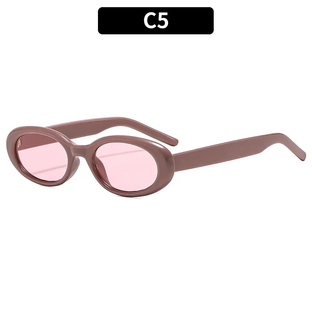 Retro Oval Sunglasses Black Cross-Border Summer Outdoor - Image 5